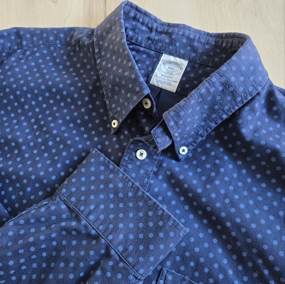 Brooks Brothers Blue Nautical Pattern Casual Shirt - Picture 5 of 10